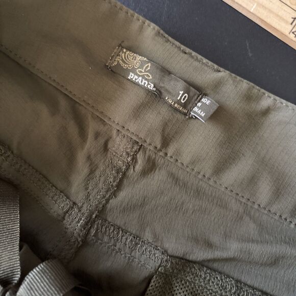 PrAna Womens Size 10 Sage Convertible Pants Shorts Zip Off Roll Up cargo pocket - Picture 7 of 9